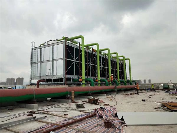 東莞圓形冷卻塔填料的2種清洗方法,東莞圓形逆流式冷卻塔